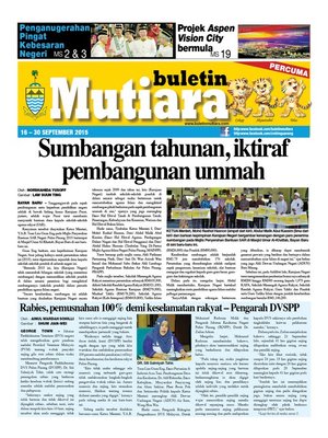 cover image of Buletin Mutiara 16-30 Sept 2015